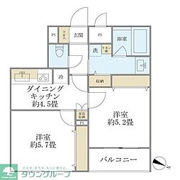 The Shinagawa East Residence 2Kの間取図画像