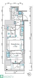 PARKLUXE神田 1DKの間取図画像