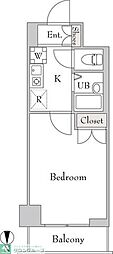 フォレシティ秋葉原 1Kの間取図画像
