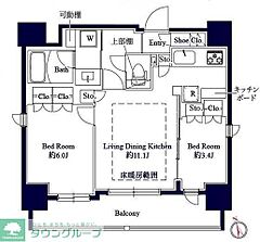 物件の間取り