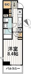 SORALI-UN小日向 1Kの間取図画像