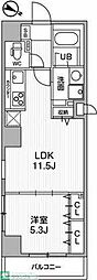 ALTERNA北品川 1LDKの間取図画像