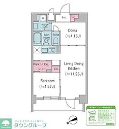 Due西馬込2 2LDKの間取図画像