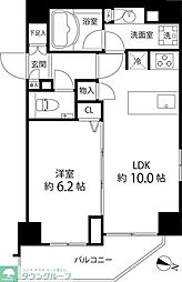麻布十番レジデンス 1LDKの間取図画像