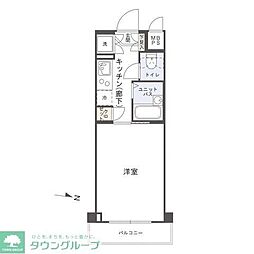 ルーブル芝公園 1Kの間取図画像
