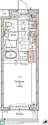 GALICIA中目黒 1Kの間取図画像