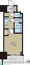 クロスレジデンス蒲田2 1Kの間取図画像