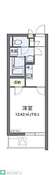 ラ・プルミエール 1Kの間取図画像