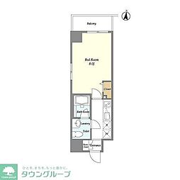 T-TERRACE森下 1Kの間取図画像