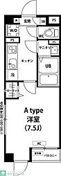 リブリ-NKY 1Kの間取図画像