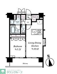 グランド・ガーラ大森2 1LDKの間取図画像