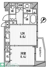 クリオ渋谷ラモード 1LDKの間取図画像