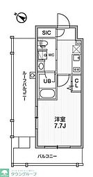 ステージグランデ日本橋人形町 1Kの間取図画像