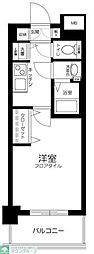 メゾン・ド・ヴィレ芝大門 1Kの間取図画像