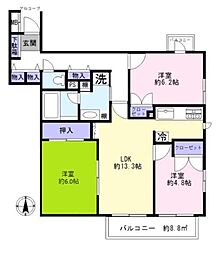 間取図画像 3LDK
