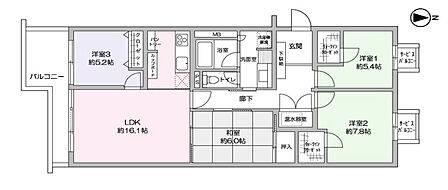4LDK 間取り