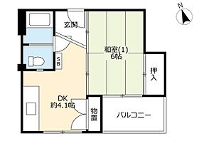 UR常盤平  ｜ 千葉県松戸市常盤平4丁目（賃貸マンション1DK・4階・30.62㎡） その2