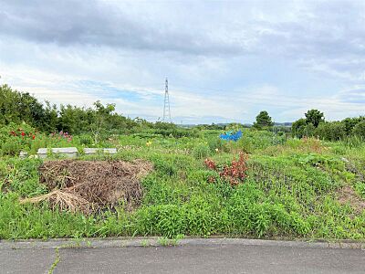 外観：日当たり良好のため家庭菜園地としてお使いいただけます♪