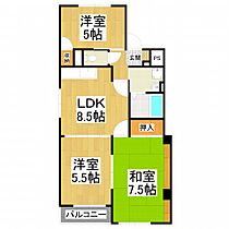 サンモール  ｜ 大阪府河内長野市木戸2丁目（賃貸マンション3LDK・2階・60.00㎡） その2