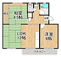 狭山住宅14号棟4階3.9万円