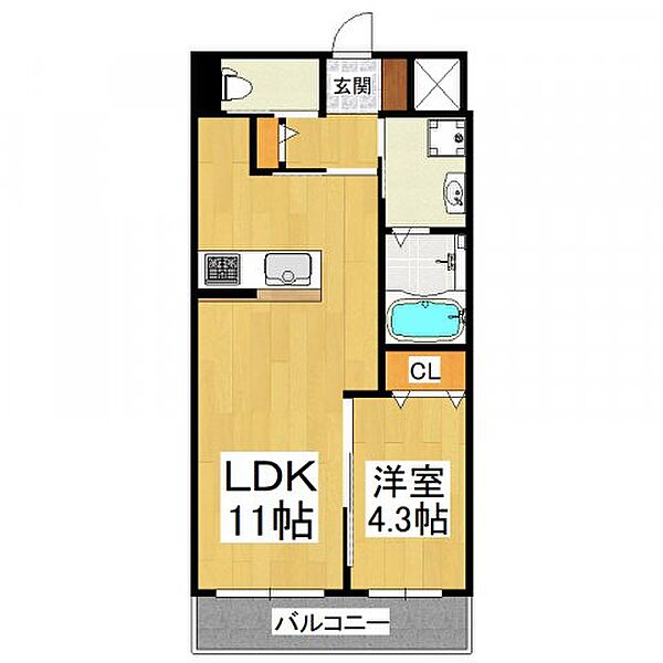 プリムローズ深井 ｜大阪府堺市中区深井畑山町(賃貸マンション1LDK・3階・36.87㎡)の写真 その6