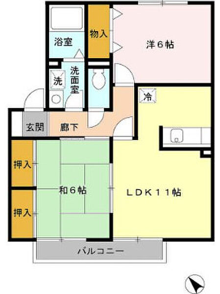 プログレス ｜大阪府河内長野市栄町(賃貸アパート2LDK・2階・55.20㎡)の写真 その6