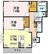 カーサ高善C棟  ｜ 大阪府堺市南区高倉台2丁（賃貸アパート2LDK・1階・57.00㎡） その2