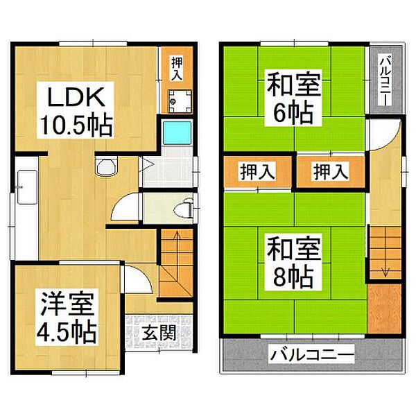 大阪府堺市東区草尾(賃貸一戸建3LDK・1階・64.16㎡)の写真 その4