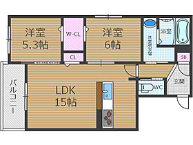 Dresidence茨木蔵垣内  ｜ 大阪府茨木市蔵垣内２丁目（賃貸アパート2LDK・2階・61.03㎡） その2