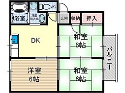 セジュール・小柳 3DKの間取図画像