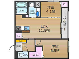 めぞん西田中 3階