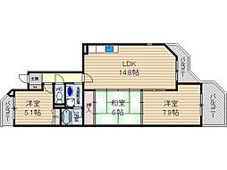 エスポワール中内 3階/-