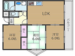グローリウス長野 3LDKの間取図画像