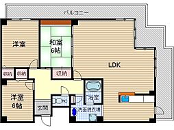 ロイヤル南茨木 3LDKの間取図画像