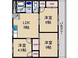 グロリア白川 2階