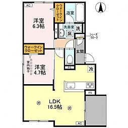 D-Residence南茨木 1階/-