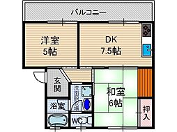 水尾ハイツ 1階/-