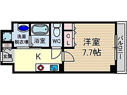 シャンピアコート茨木 1Kの間取図画像