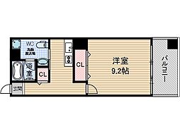 グランヴァレー彩都 1Kの間取図画像