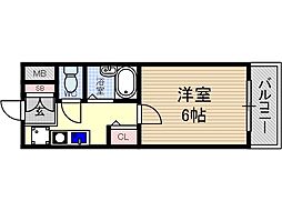 ピュアメゾン 1Kの間取図画像