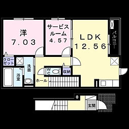 カーサクローバー 2階/-