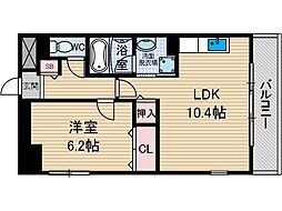 サクシード胤 1LDKの間取図画像