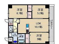 Prosper正雀本町 3LDKの間取図画像