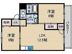 エレガンツァ・カーサ 2LDKの間取図画像