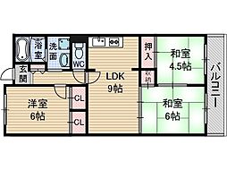 吉田マンション東雲パート2 3LDKの間取図画像