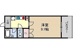穂積マンション 1Kの間取図画像