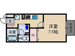 ルース・デ・エスペランサ 1Kの間取図画像