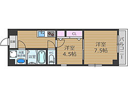 センターポイント吉志部 2Kの間取図画像