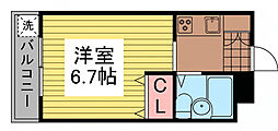 ジョイフル御器所2 1Kの間取図画像