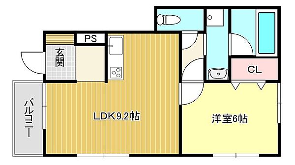 ファーストイン梅満 101｜福岡県久留米市梅満町(賃貸アパート1LDK・1階・39.69㎡)の写真 その2